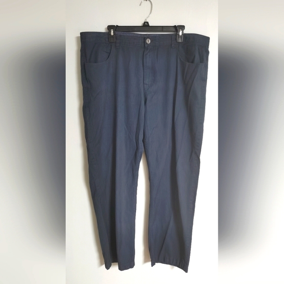 Calvin Klein Men's 40X30 Navy Blue 100% Cotton Pants - Picture 1 of 7